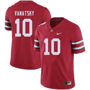Men's Ohio State Buckeyes #10 Danny Vanatsky Red Nike NCAA College Football Jersey Check Out RBP5544SV